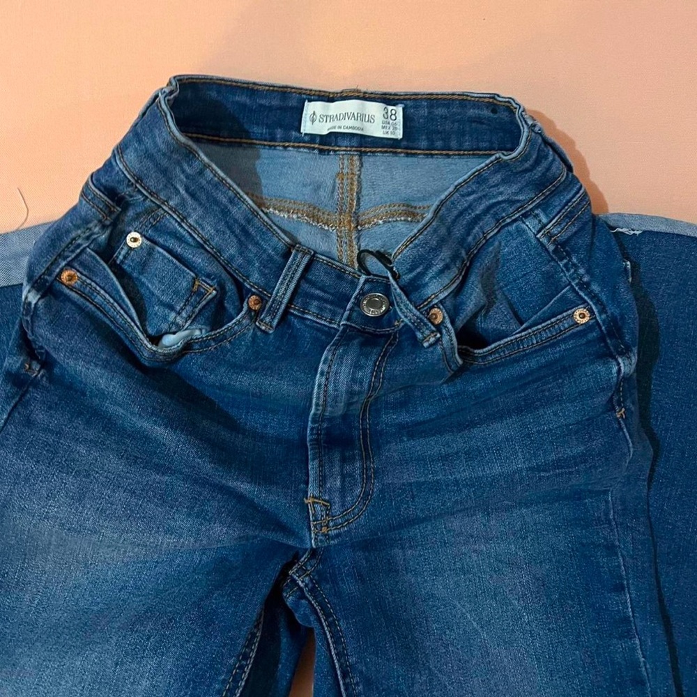 Stradivarius Slim Woman’s Blue Denim Jeans